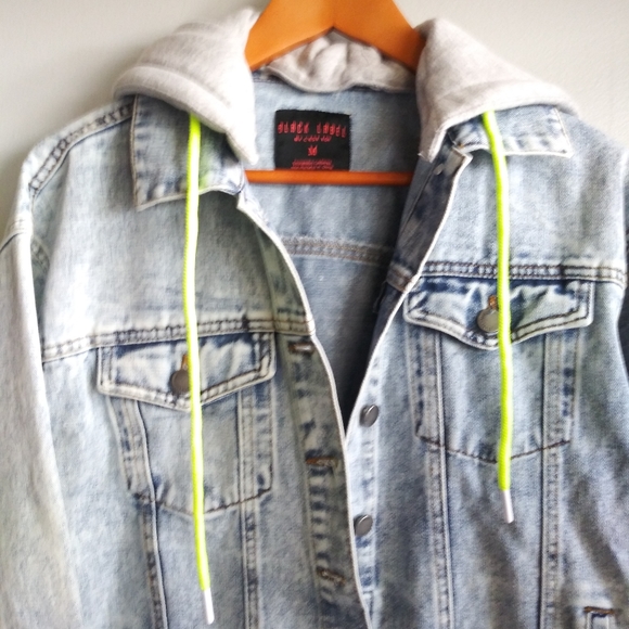 C'est Ca New York Jackets & Blazers - Black Label Stone Washed Jean Jacket